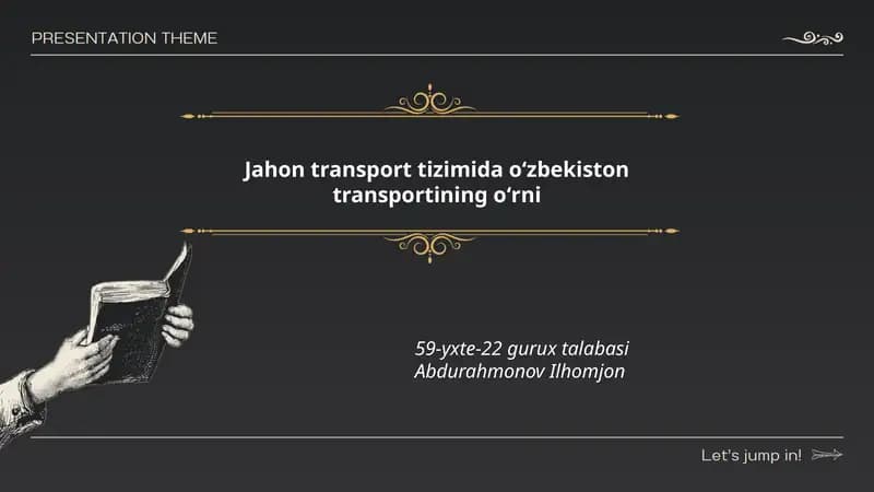 O'zbekiston transport tizimi