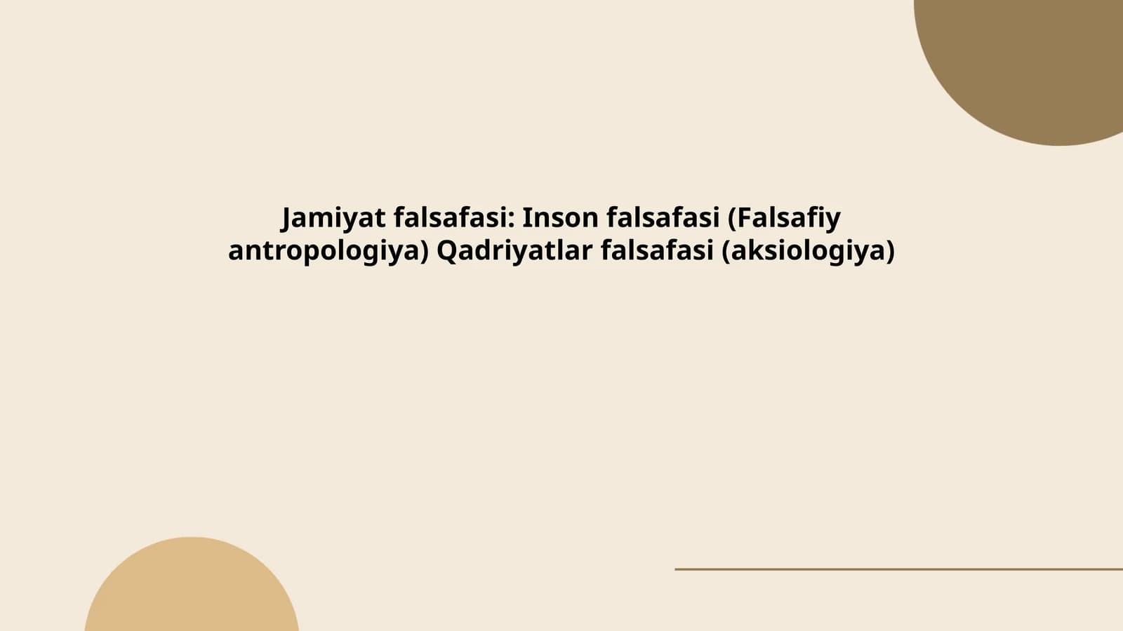Jamiyat va qadriyatlar tushunchasi