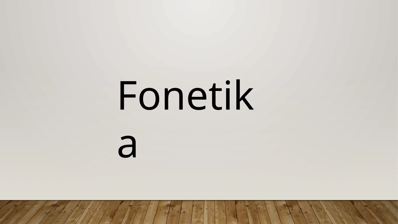 Fonetika