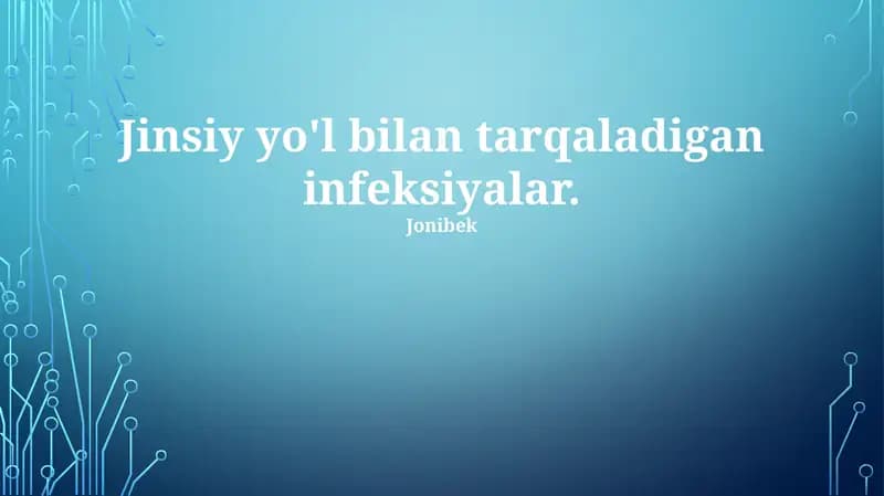 STI: Tarqalishi, belgilari va tashxisi