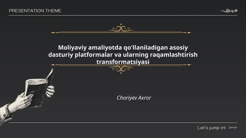 Yadroviy bank tizimlari (Core banking) va ularning raqamlashtirish transformatsiyasi
