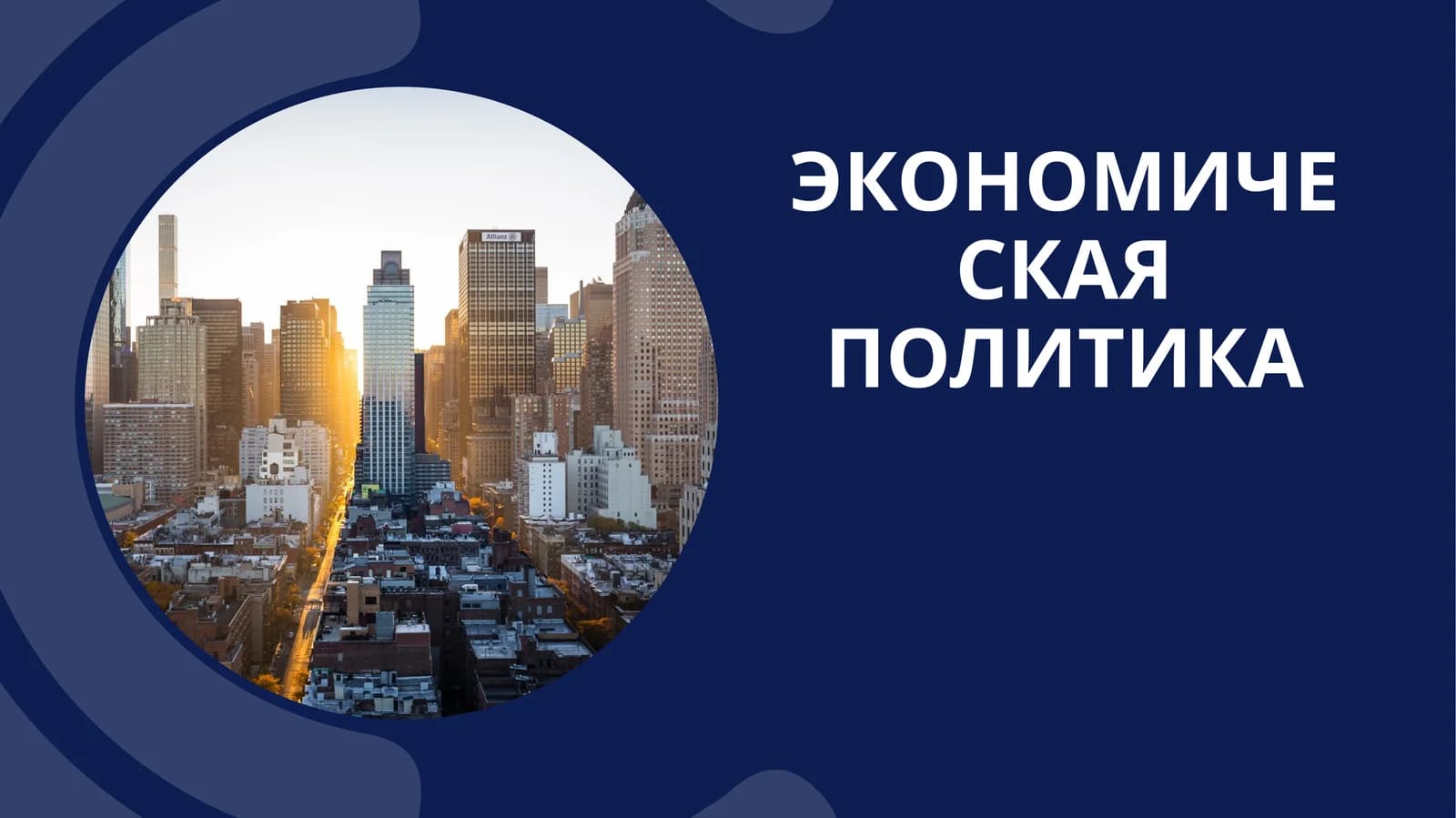 Экономическая политика