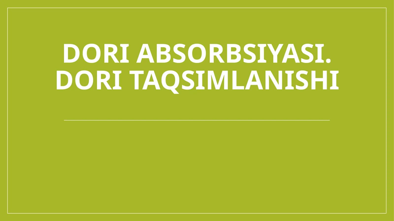 Farmakokinetika
