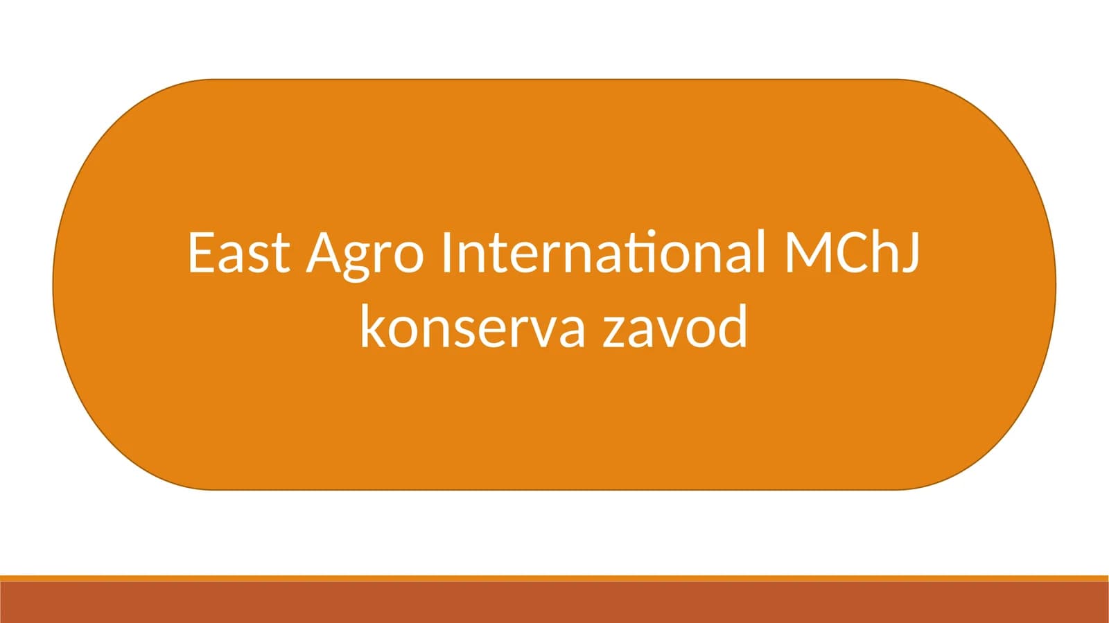 East Agro International MChJ konserva zavod
