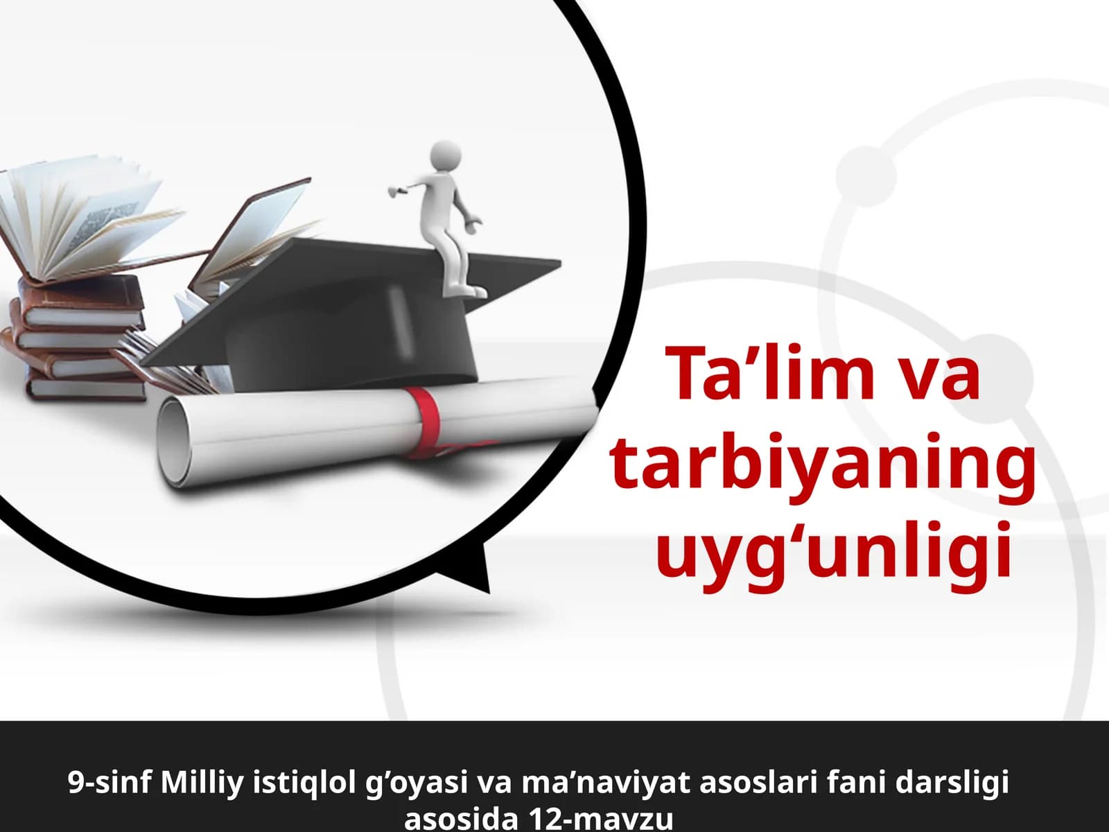 9-sinf MIG' Ta'lim va tarbiyaning uyg'unligi