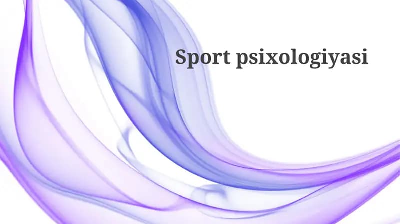 Sport psixologiyasi