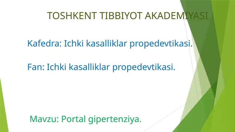 Portalgipertenziya
