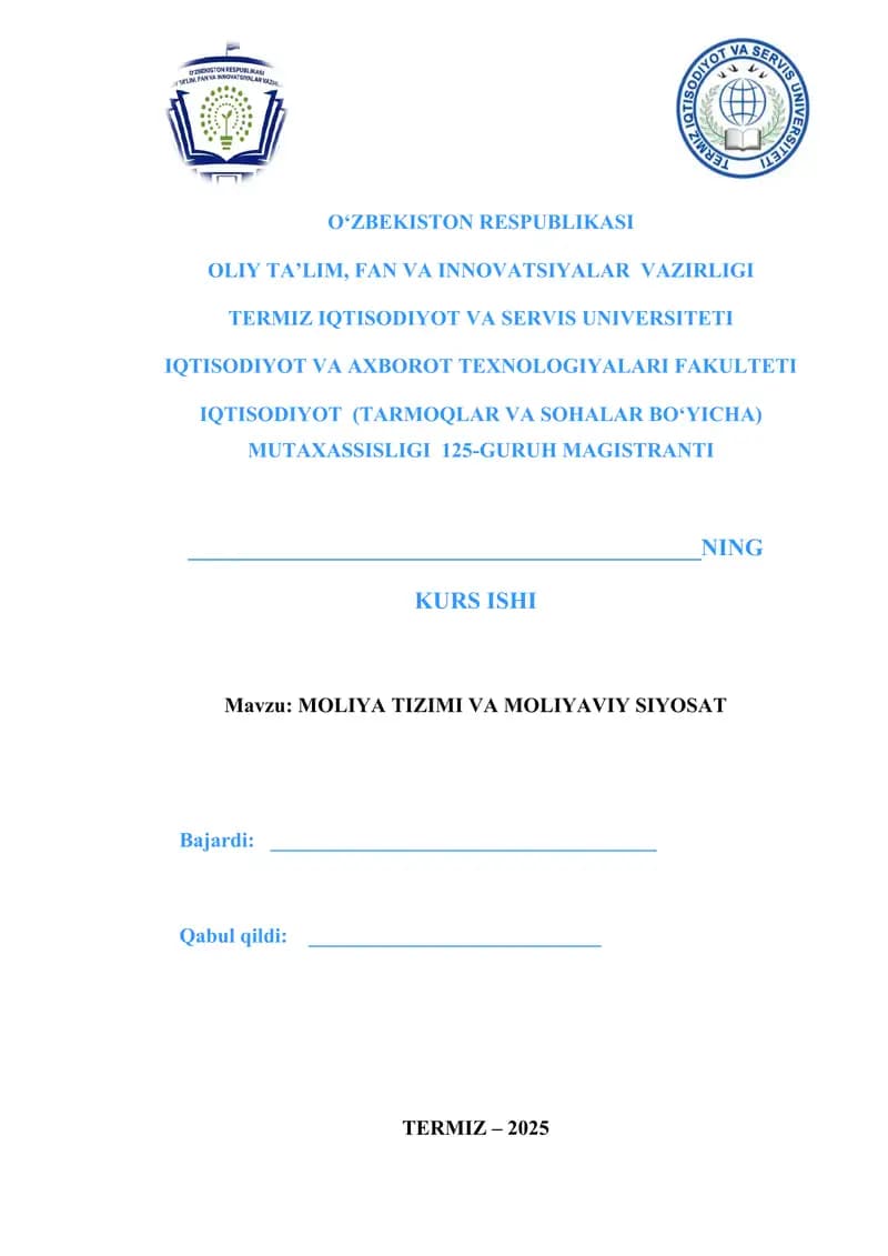 kurs ishi