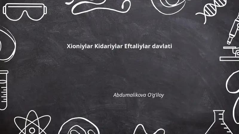 Xioniylar Kidariylar Eftaliylar davlati