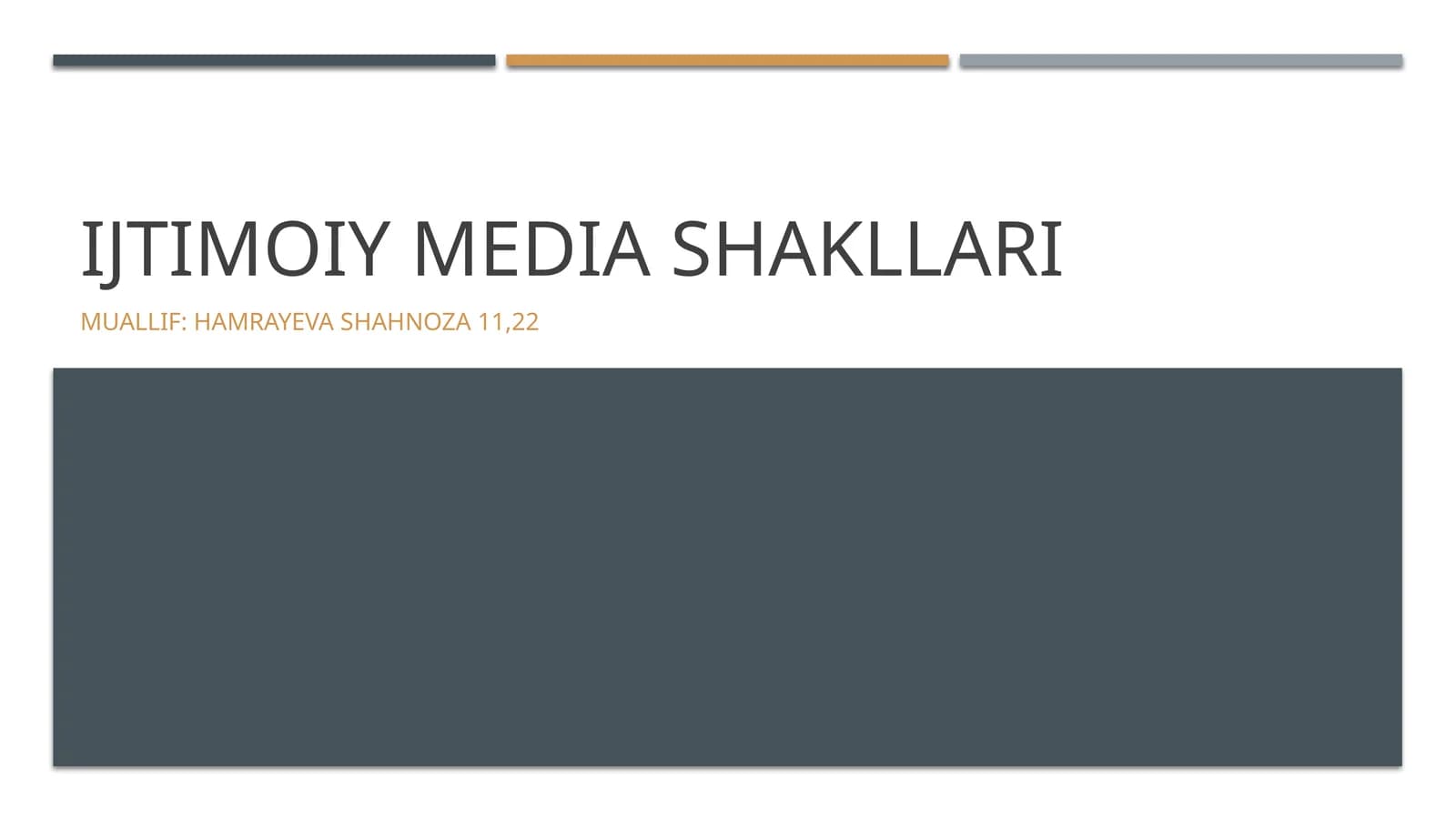 Ijtimoiy media shakllari