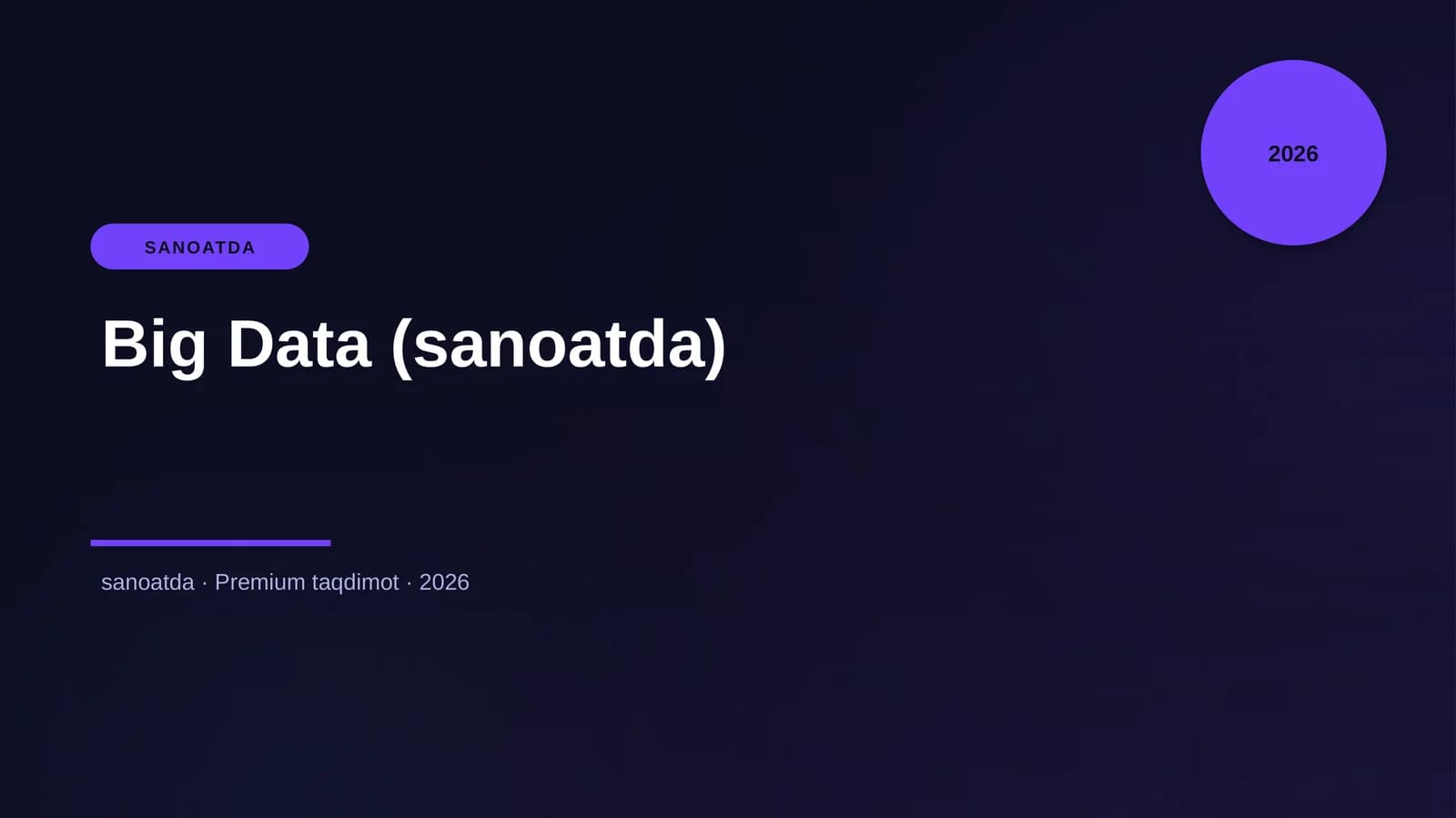 Big Data (sanoatda)