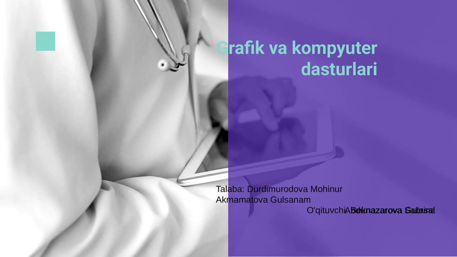 Grafik va kompyuter dasturlari