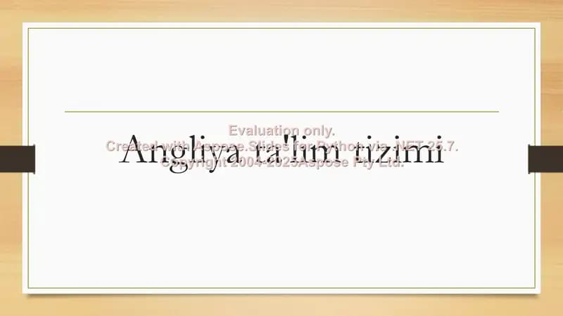 Angliya ta'lim tizimi