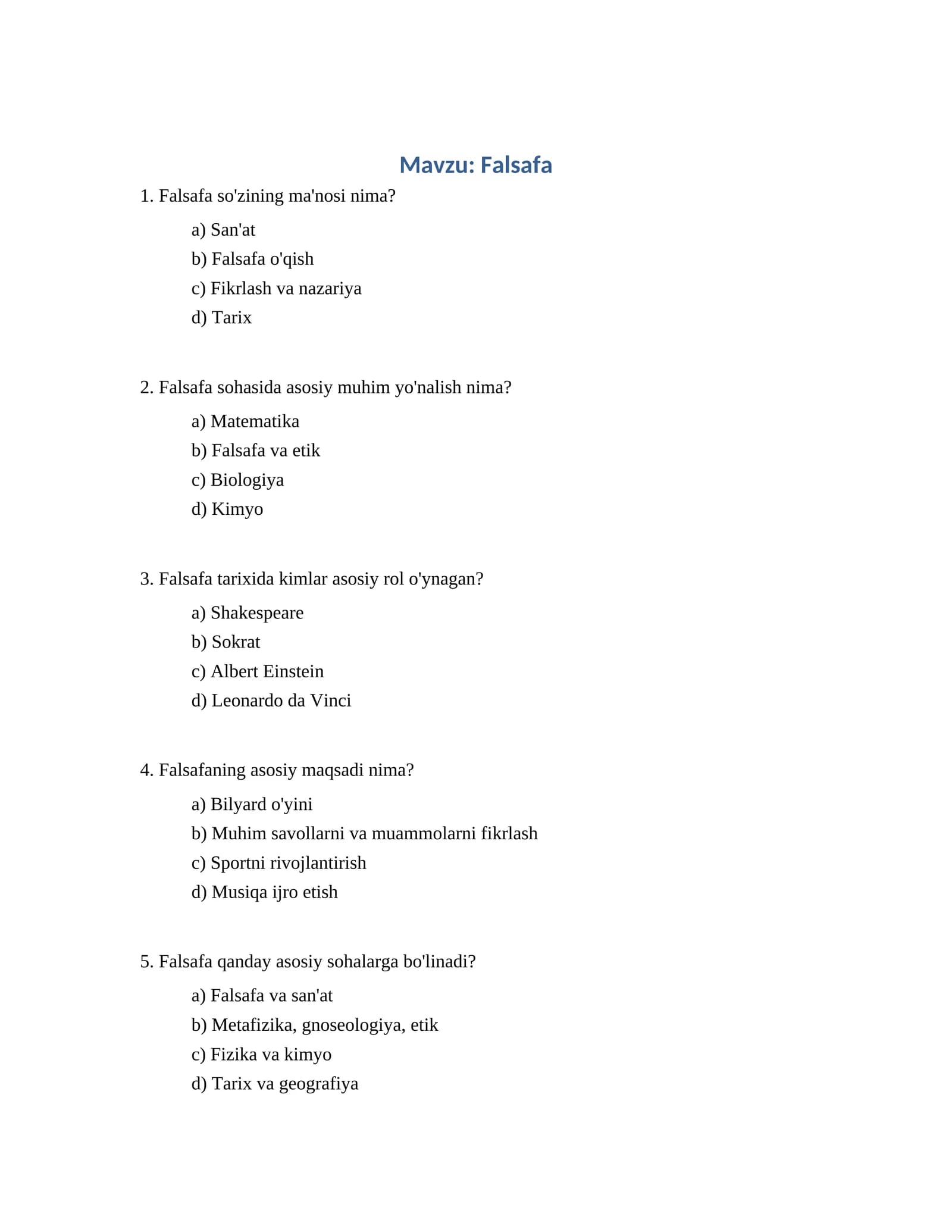 Falsafa