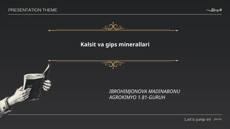 Kalsit va gips minerallari