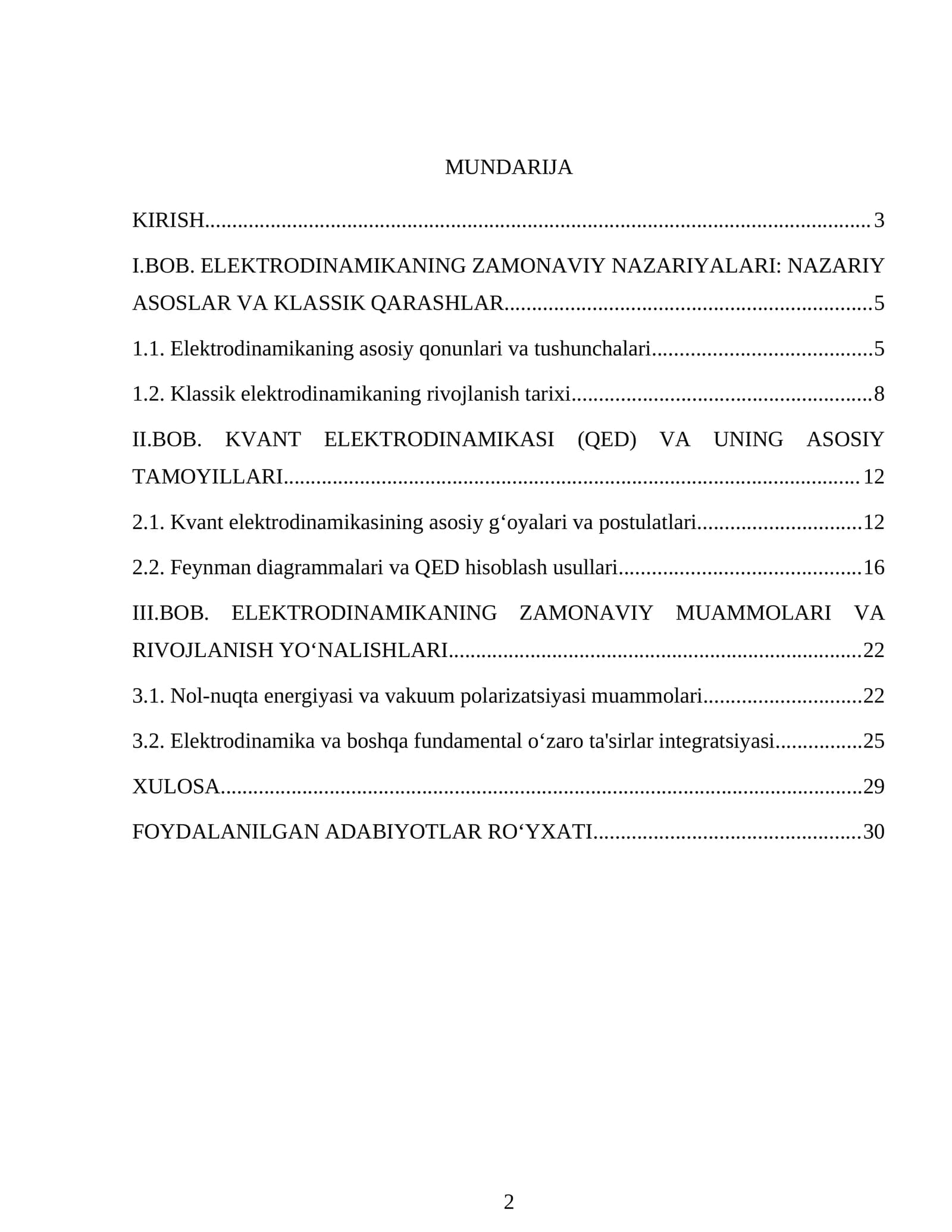 ELEKTRODINAMIKANING