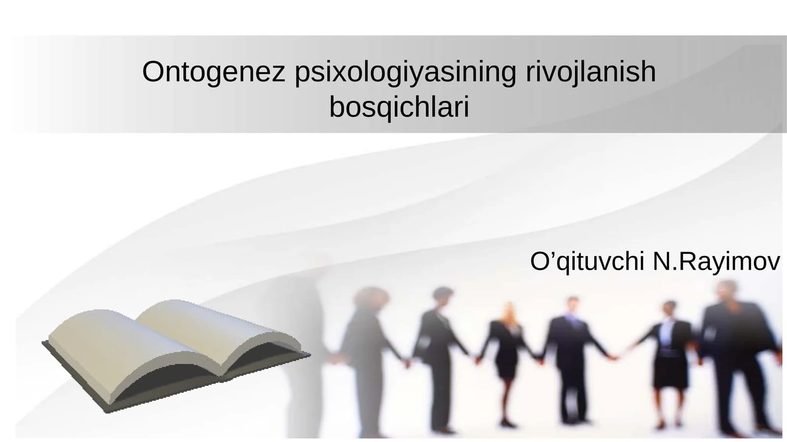 Ontogenez psixologiyasining rivojlanish bosqichlari