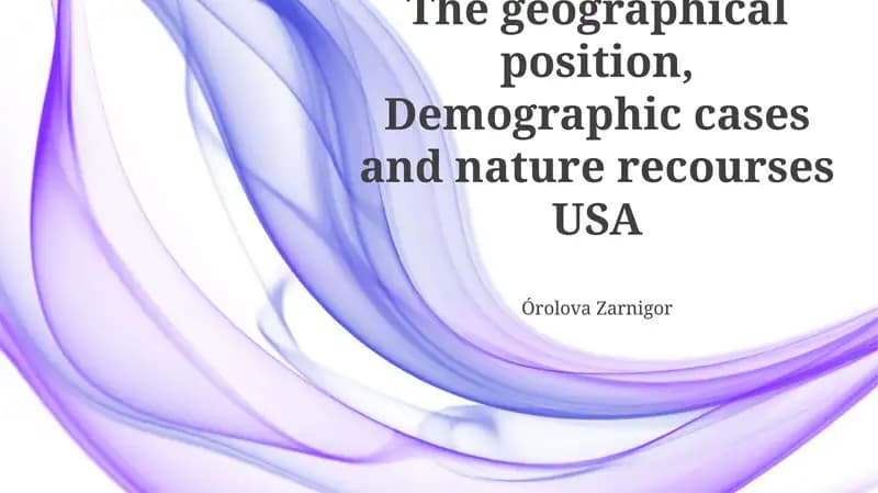 Geographical Positioning of the USA
