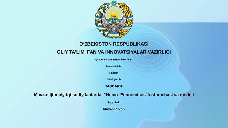 Homo Economicus