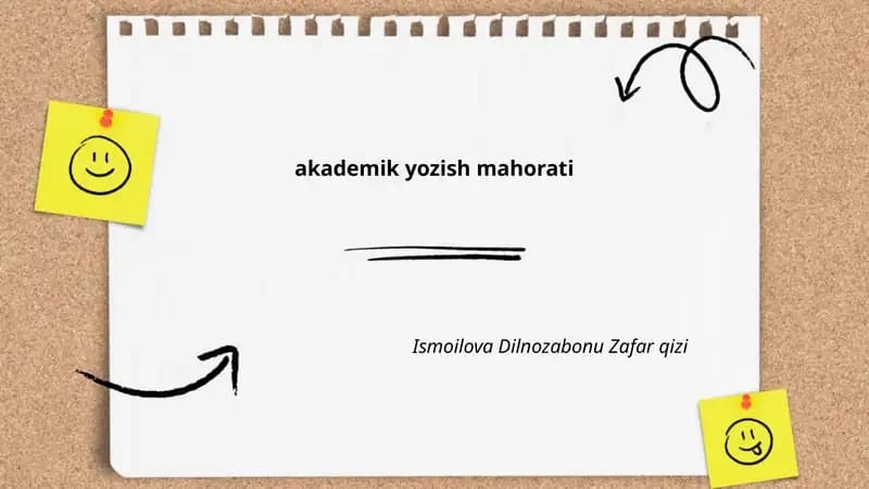 Akademik yozish mahorati