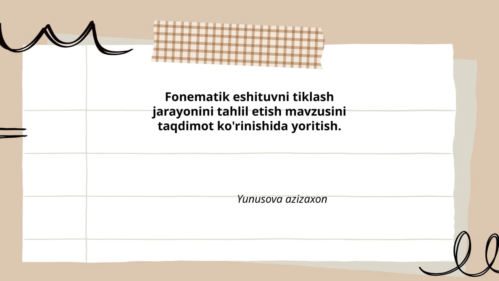 Fonematik eshituvning anatomik asoslari