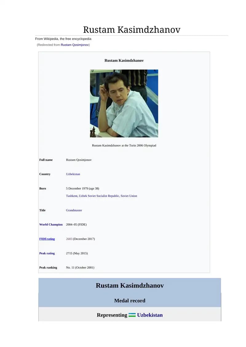 Rustam Kasimdzhanov