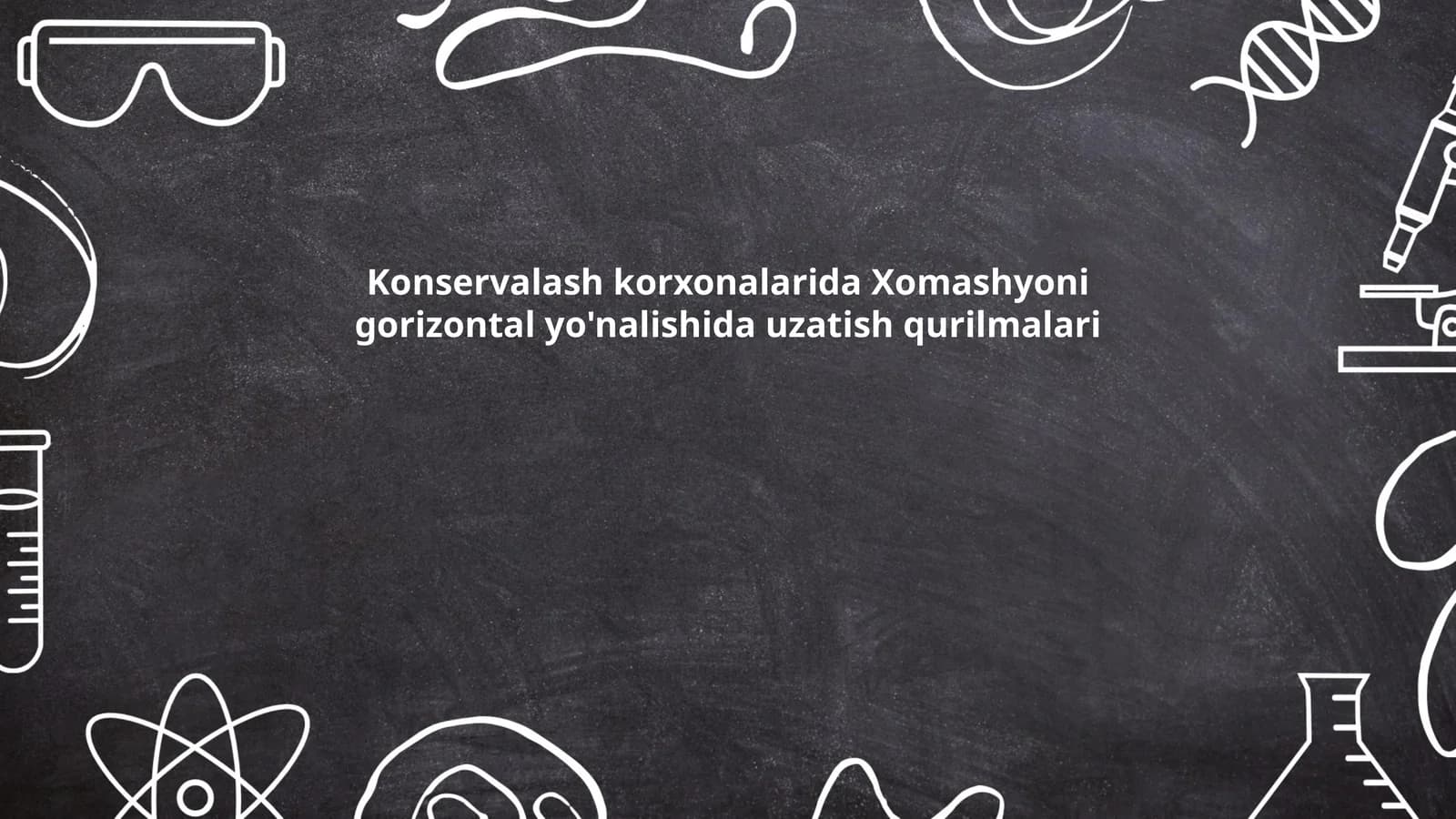 Xomashyo uzatish jarayonlari