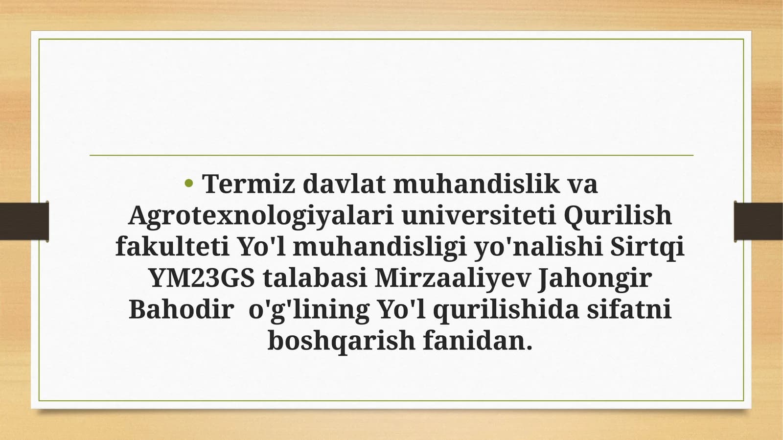 Yo‘lqurilishining ekologik oqibatlari