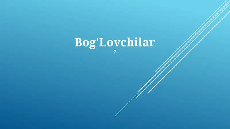 Bog'Lovchilar