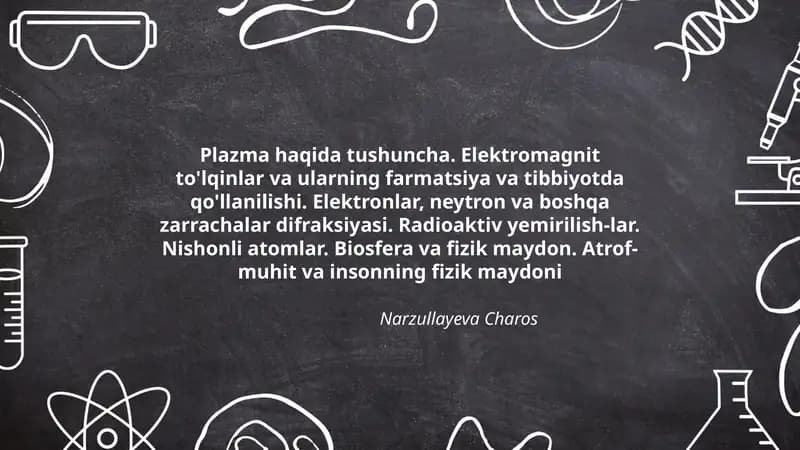 Plazma haqida tushuncha