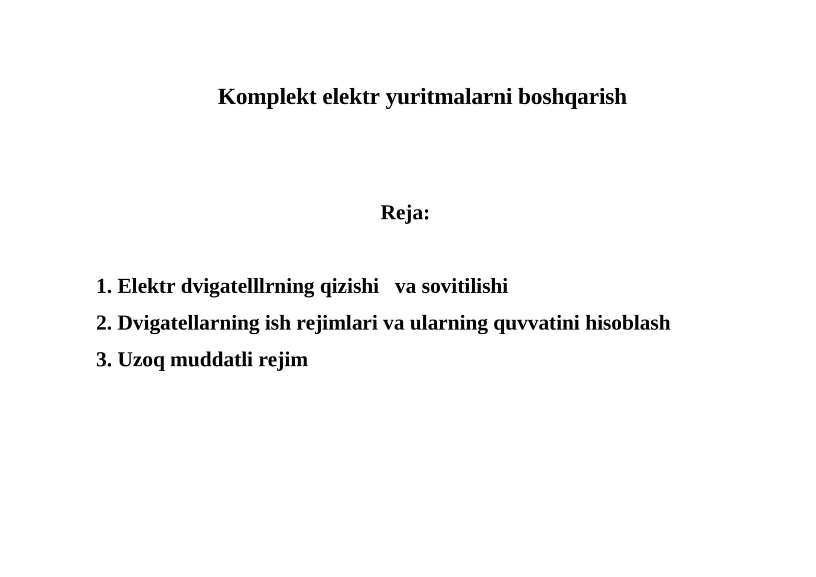 Elektr yuritma boshqarish