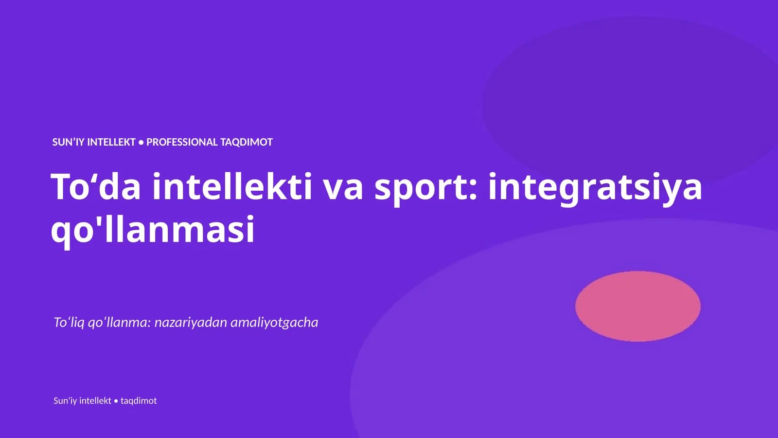 Toʻda intellekti va sport: integratsiya qo'llanmasi