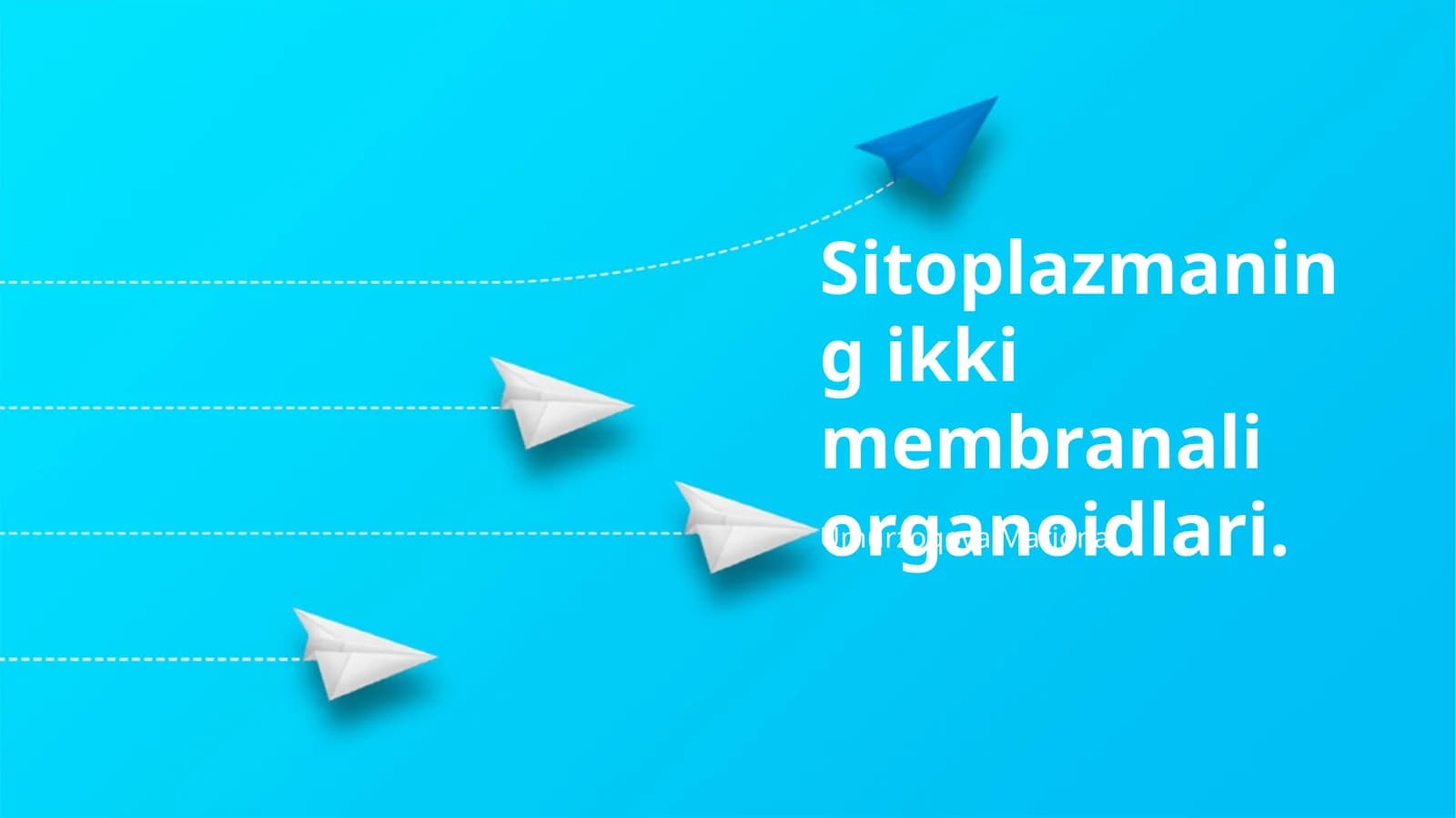 Sitoplazmaning ikki membranali organoidlari