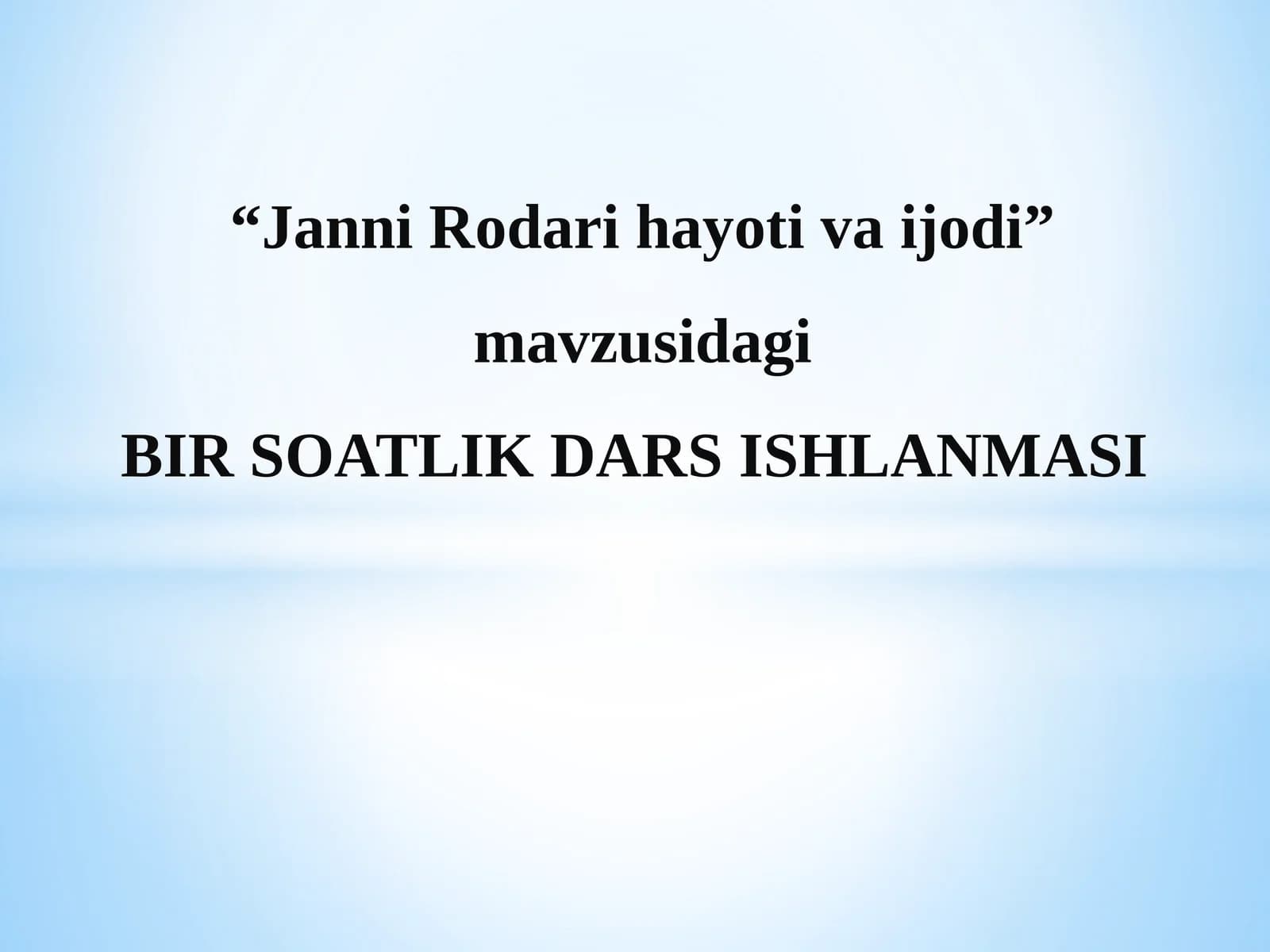 Janni Rodari hayotivaijodi