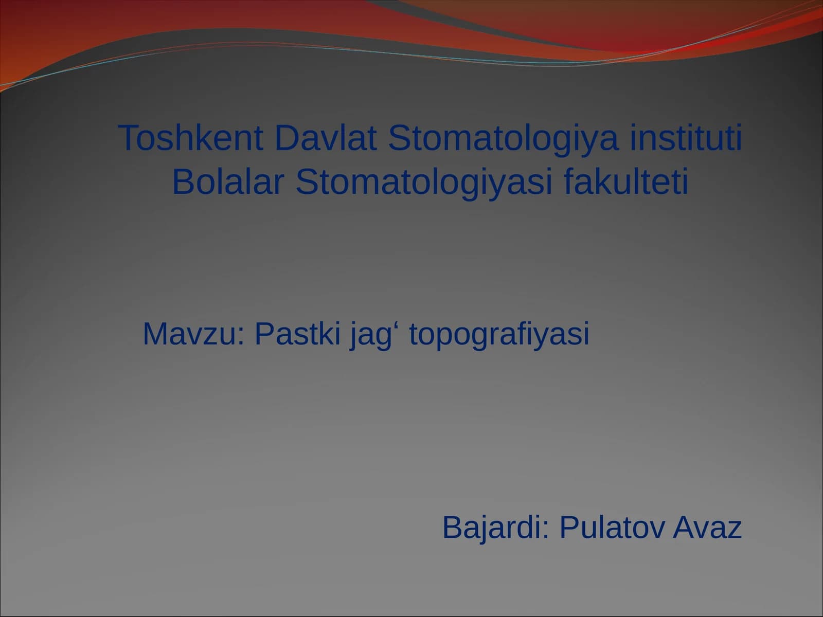 Pastkijagʻ topografiyasi