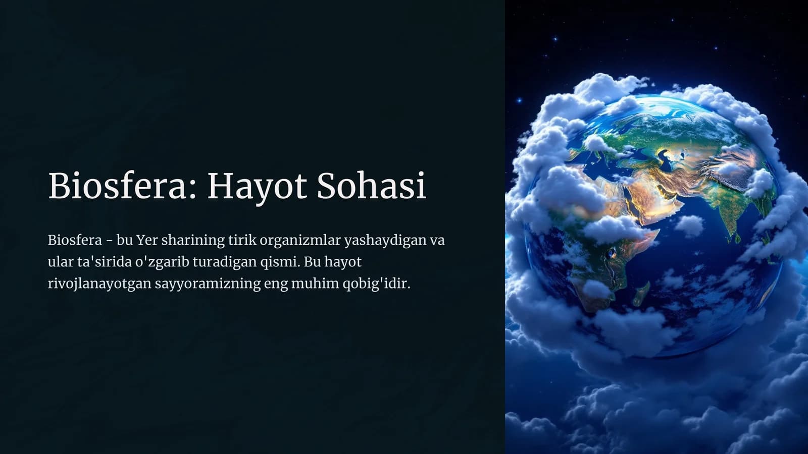 Biosfera: Hayot Sohasi