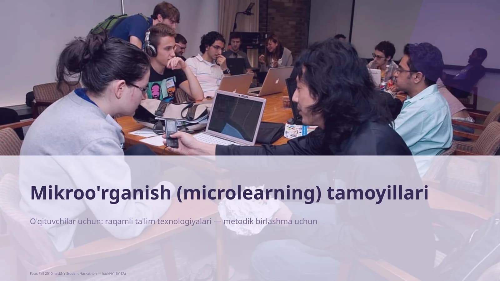 Mikroo'rganish (microlearning) tamoyillari