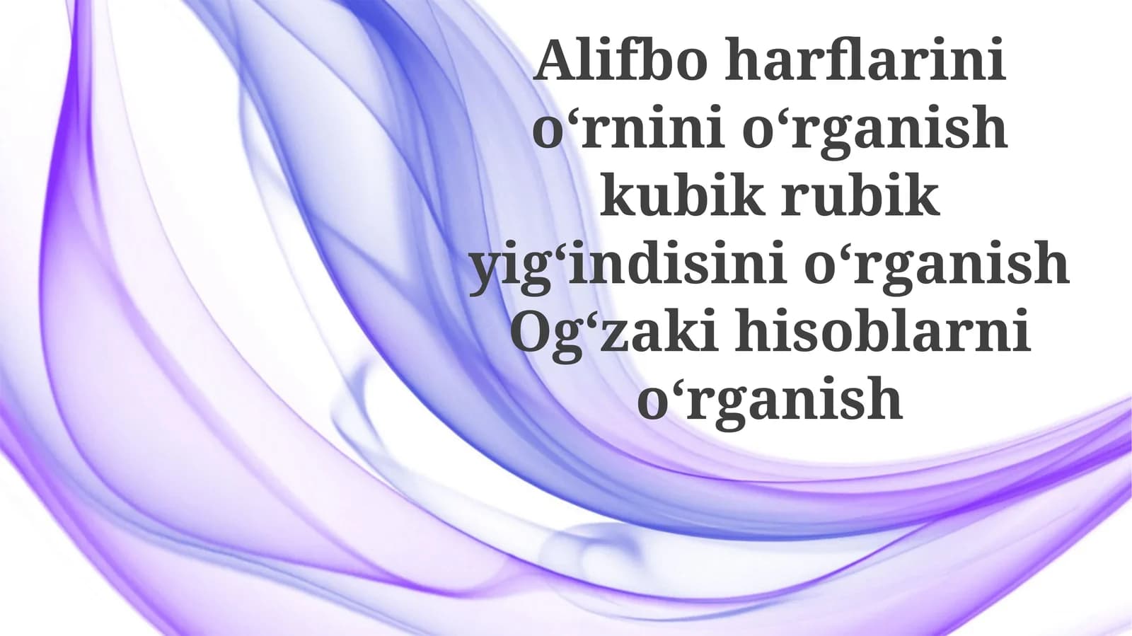 Aqliy Hisoblashni O'rganish