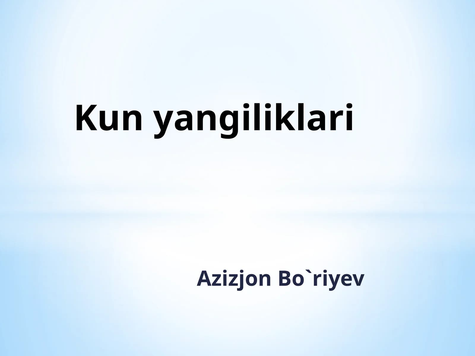 MILLIY VA UMUMBASHARIY QADRIYATLAR UYG‘UNLIGI