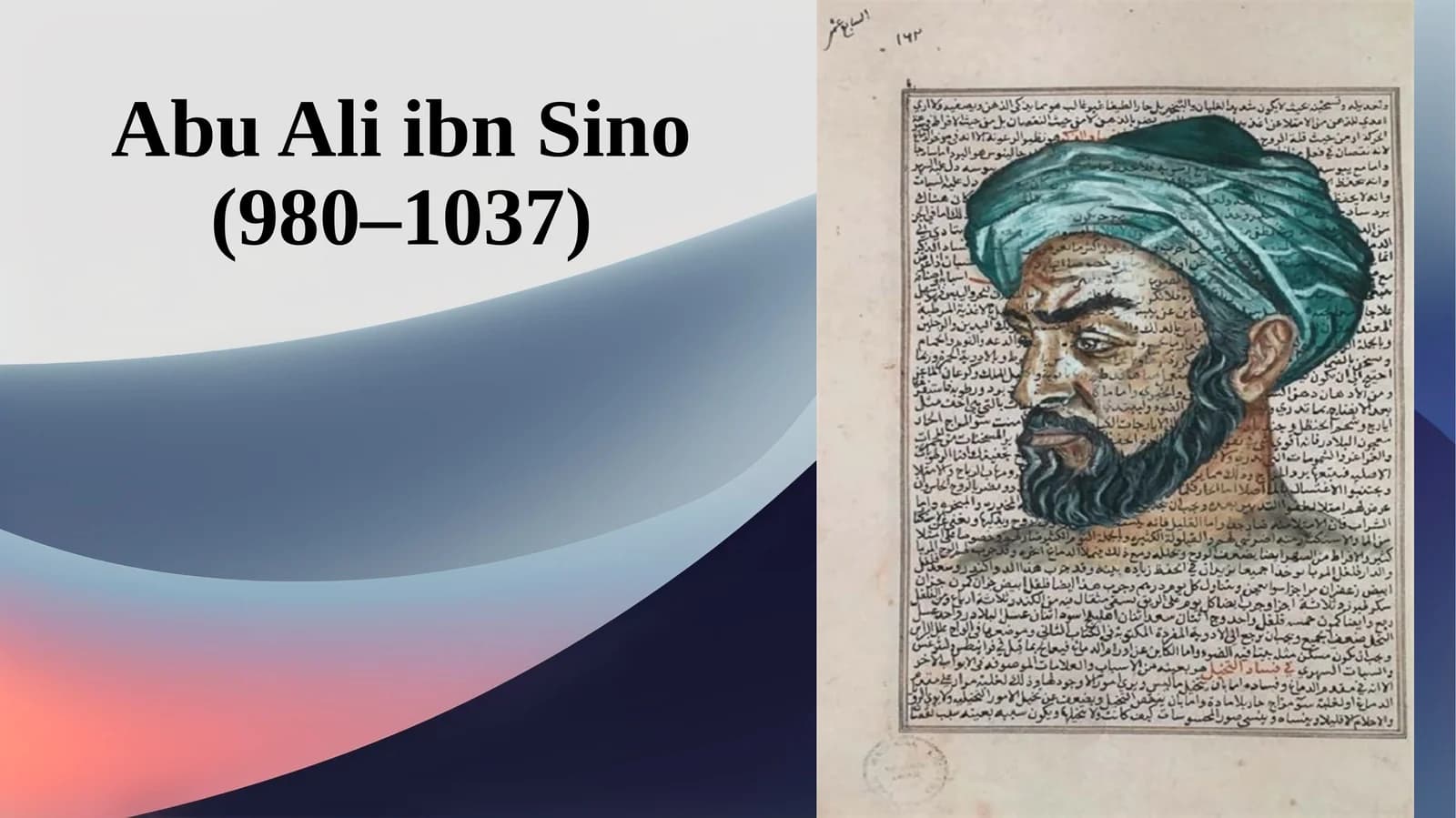 Abu Ali ibn Sino (980–1037)
