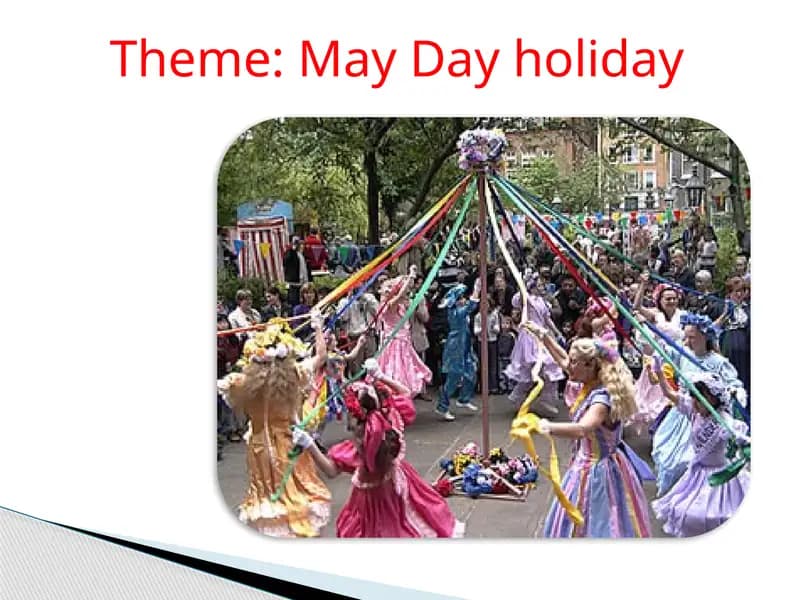 May Day holiday lesson plan