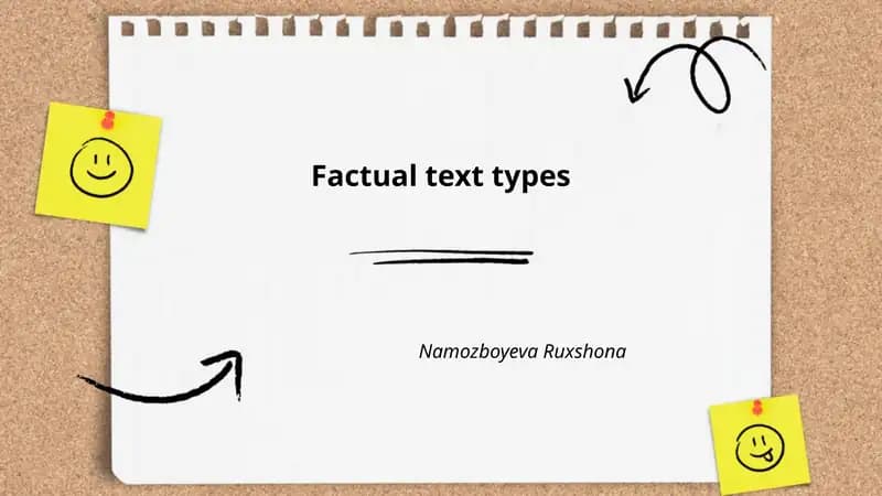 Factual text types
