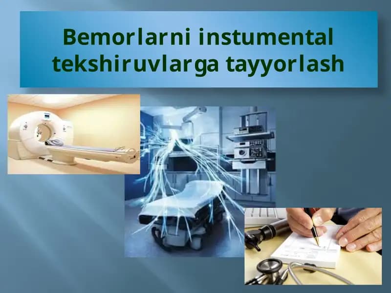 Instrumental tekshiruvlar