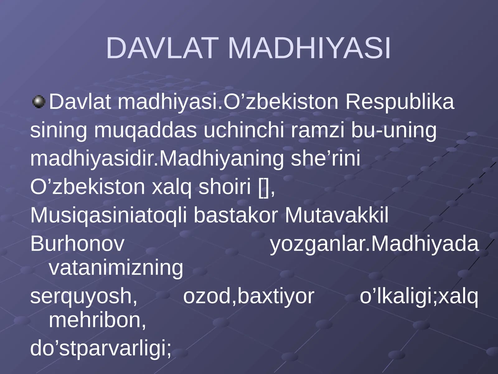 Davlat Madhiyasi