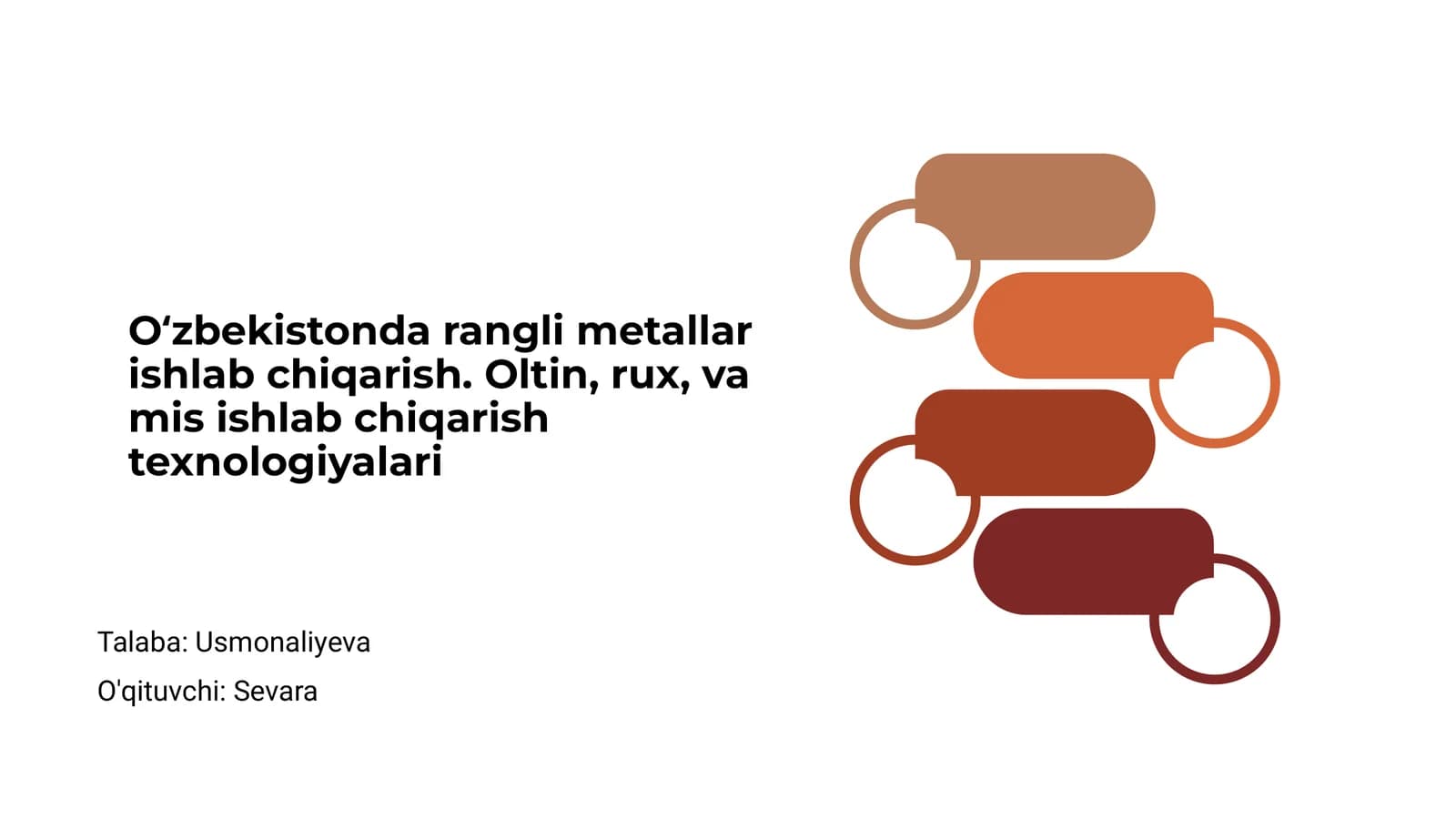 Oʻzbekistonda rangli metallar ishlab chiqarish