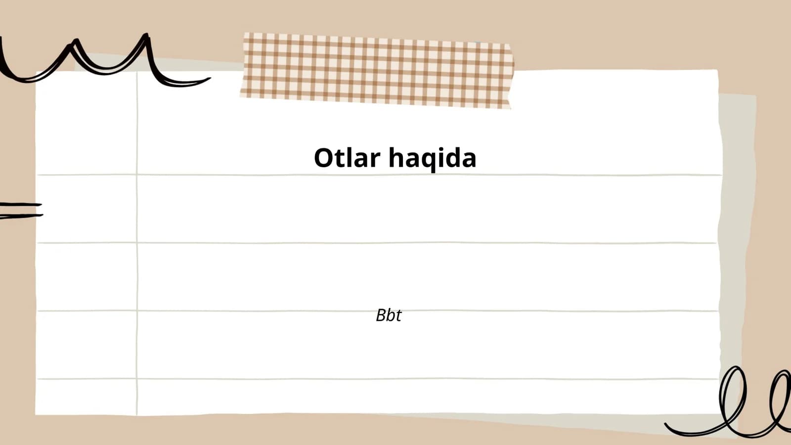 Otlarga kirish