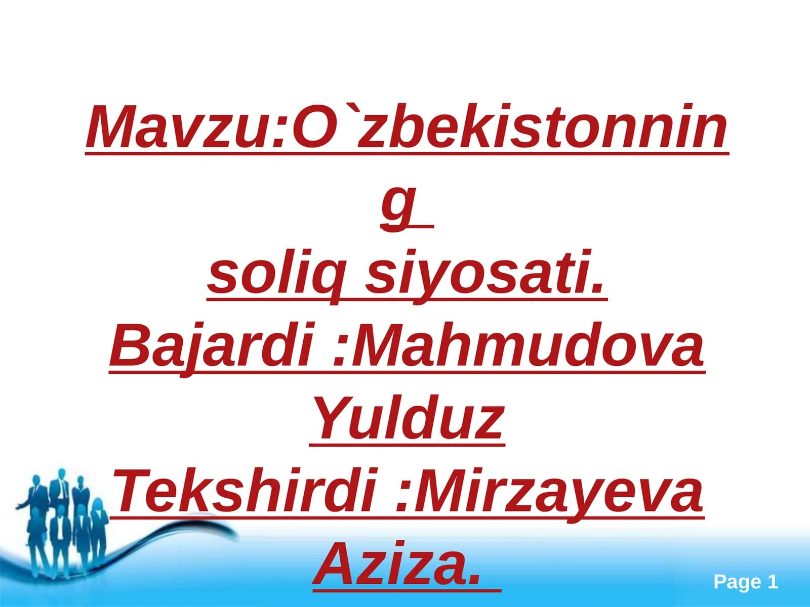 O`zbekistonningsoliqsiyosati