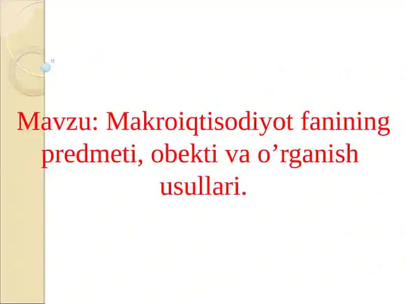Makroiqtisodiyot
