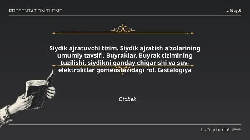 Siydik ajratuvchi tizim