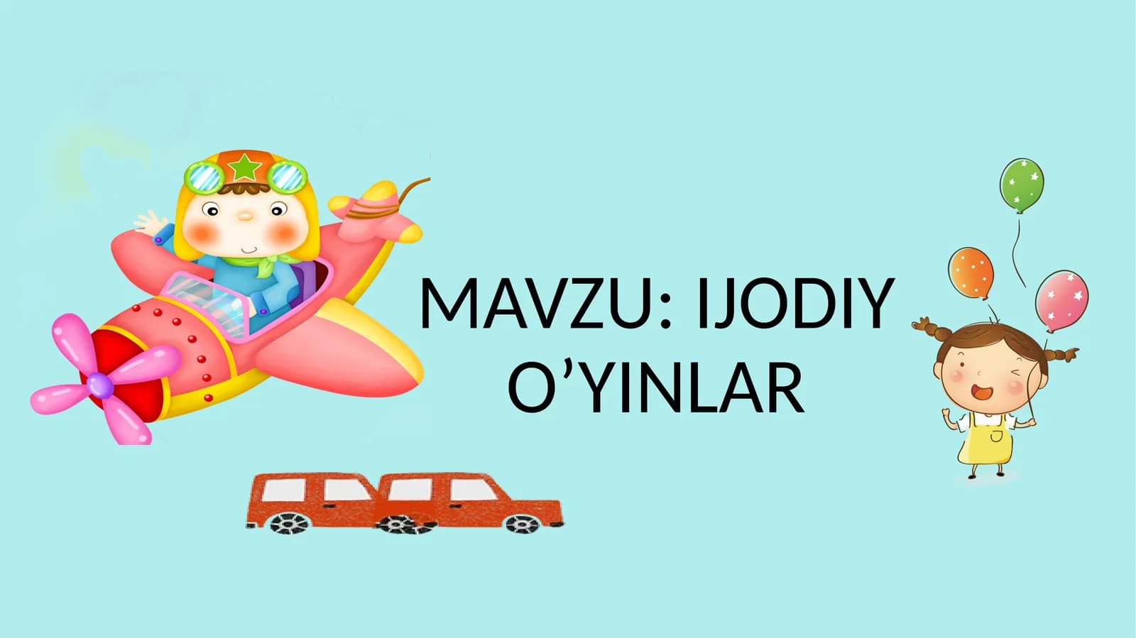 IJODIY O’YINLAR slayt